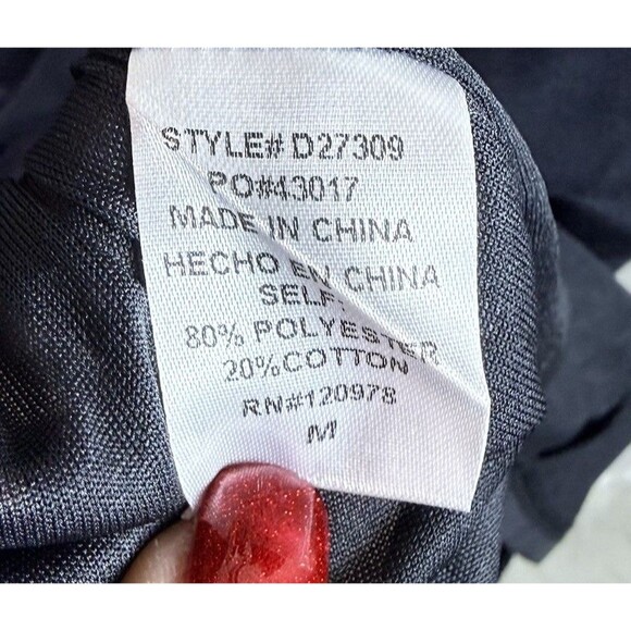 Entro Dress Women’s Puff Short Sleeve Black Cheetah Print Med Mini Meryl Pockets - Picture 6 of 8